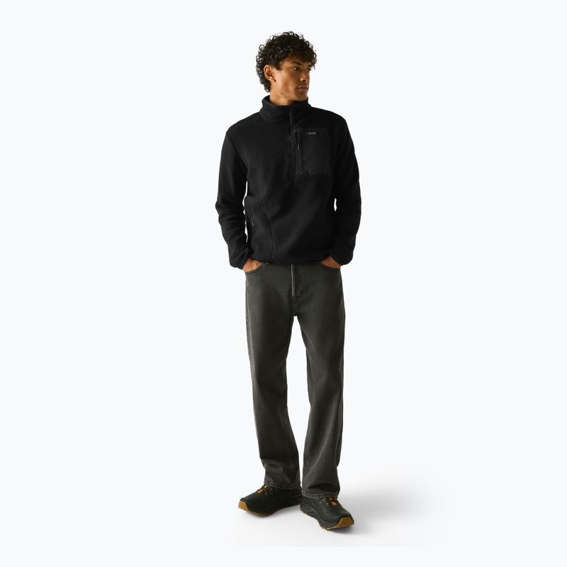 Fleecejacke für Herren REGATTA Frankie Borg Half Zip black/black 2