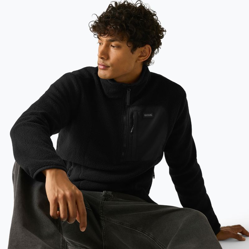 Fleecejacke für Herren REGATTA Frankie Borg Half Zip black/black 5