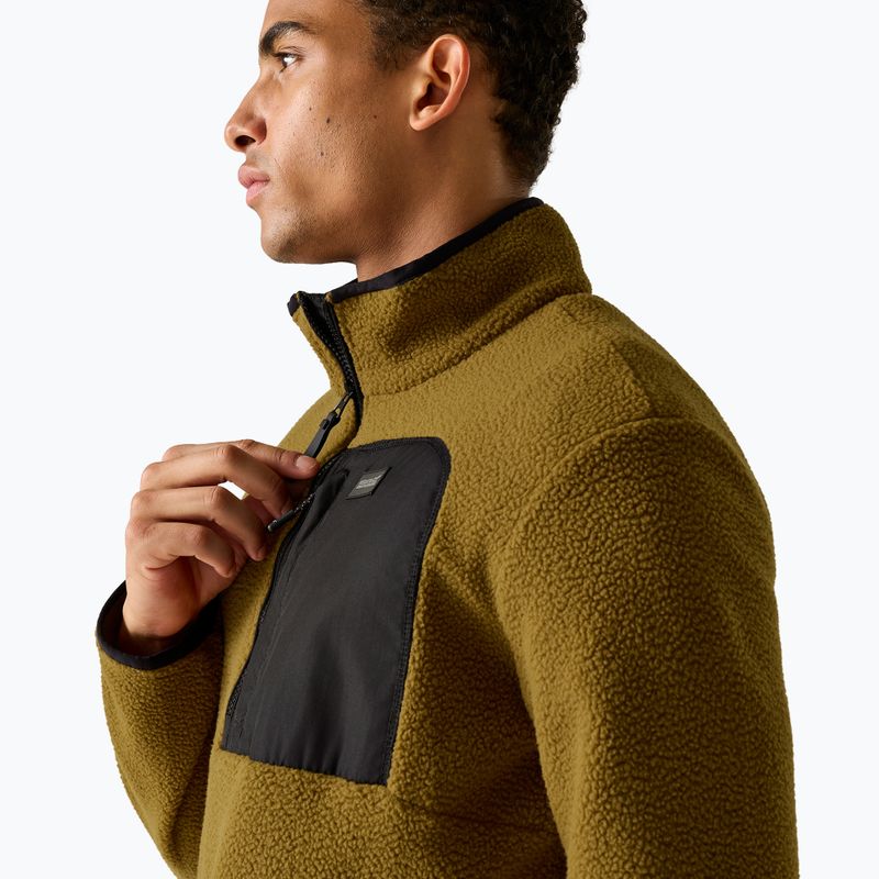 Fleecejacke für Herren REGATTA Frankie Borg Half Zip rich tan/black 6