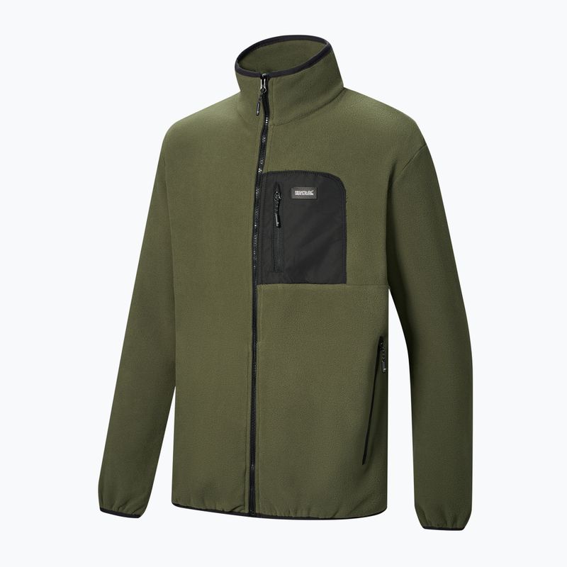 Fleecejacke für Herren REGATTA  Frankie Full Zip Fleece dark khaki/black 3