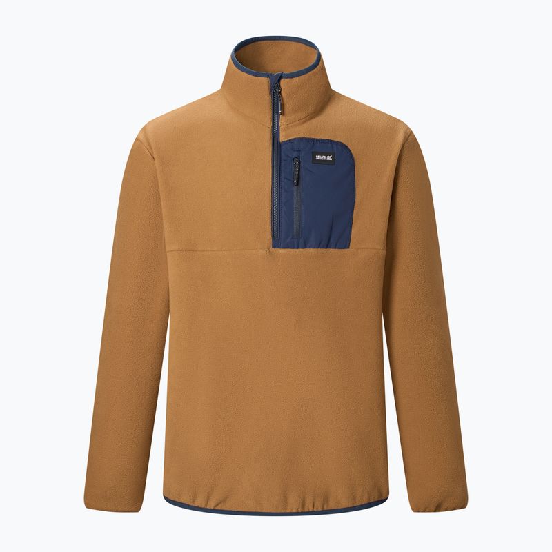 Fleecejacke für Herren REGATTA Frankie Half Zip rich tan/navy 7
