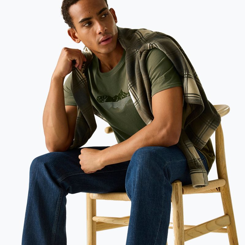 Herren-Shirt Regatta ClineIX dark khaki mountain reflect 5