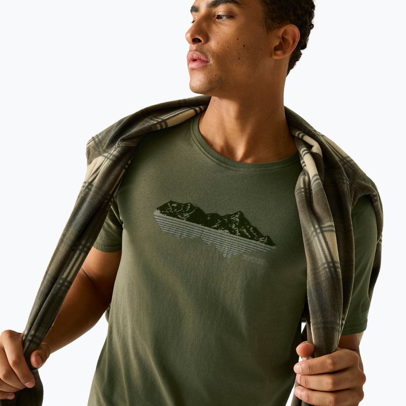 Herren-Shirt Regatta ClineIX dark khaki mountain reflect 6