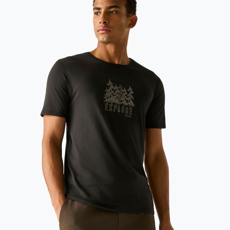 Herren-Shirt REGATTA ClineIX black explore forest