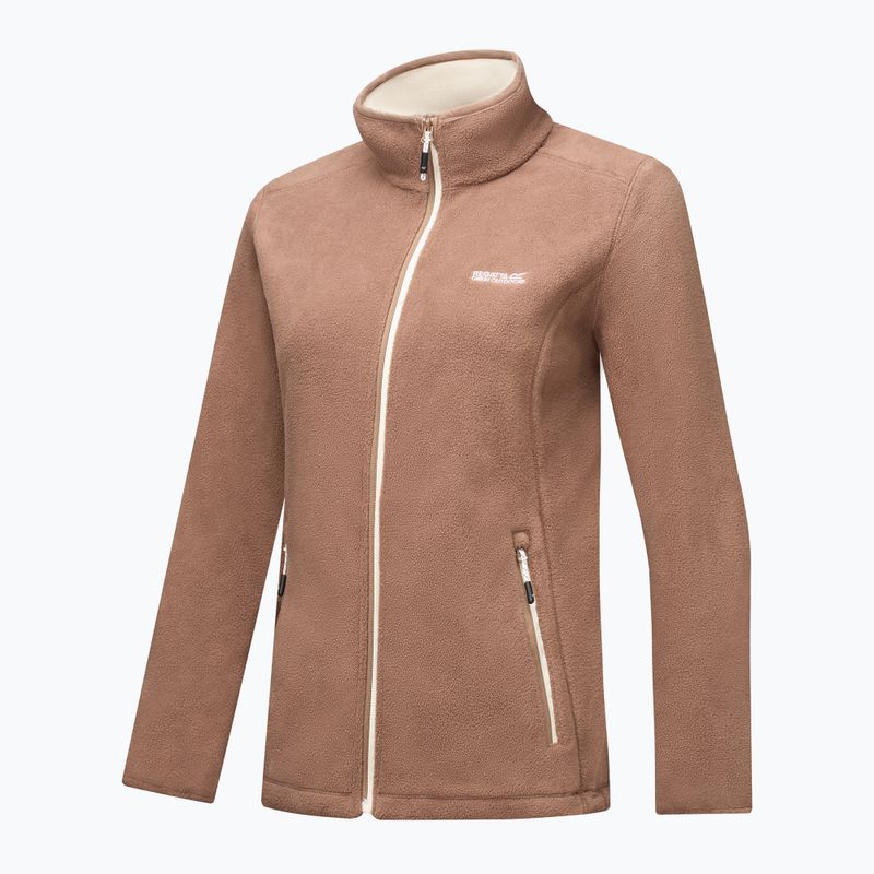 Fleecejacke für Damen Regatta Floreo IV mocha/light vanilla 9
