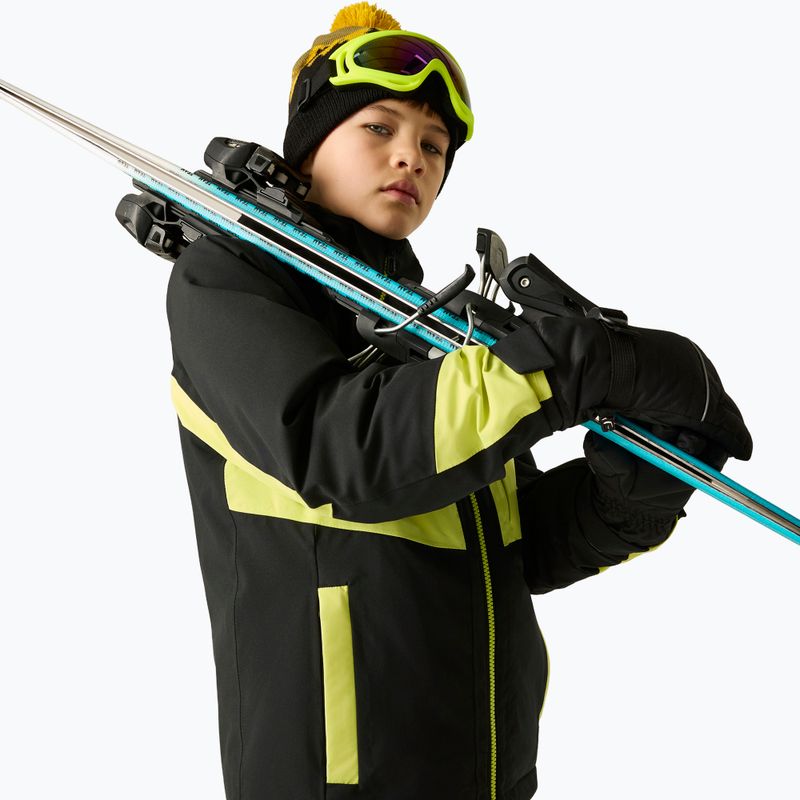 Kinder-Skijacke Dare2B Rip It Jacket black/wild lime 7