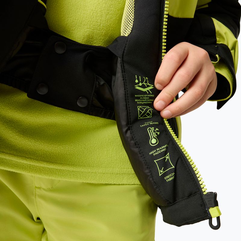 Kinder-Skijacke Dare2B Rip It Jacket black/wild lime 9