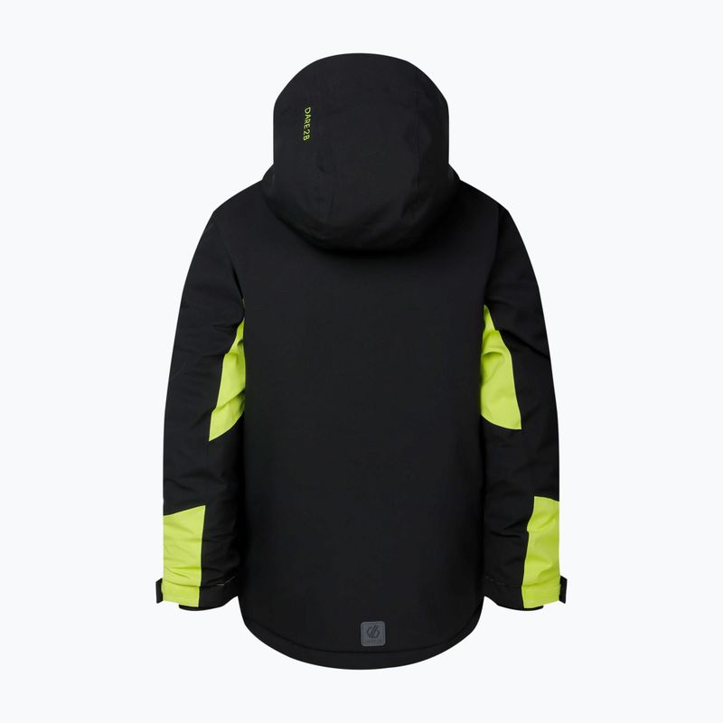 Kinder-Skijacke Dare2B Rip It Jacket black/wild lime 11