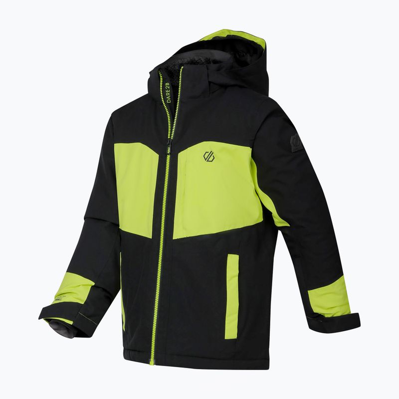 Kinder-Skijacke Dare2B Rip It Jacket black/wild lime 12