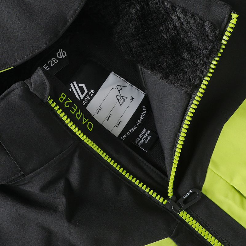 Kinder-Skijacke Dare2B Rip It Jacket black/wild lime 13