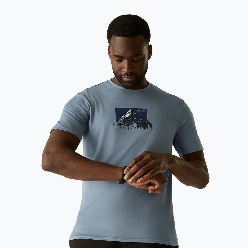 Herren-Trekkingshirt REGATTA Fingal Stretch dusky blue 3