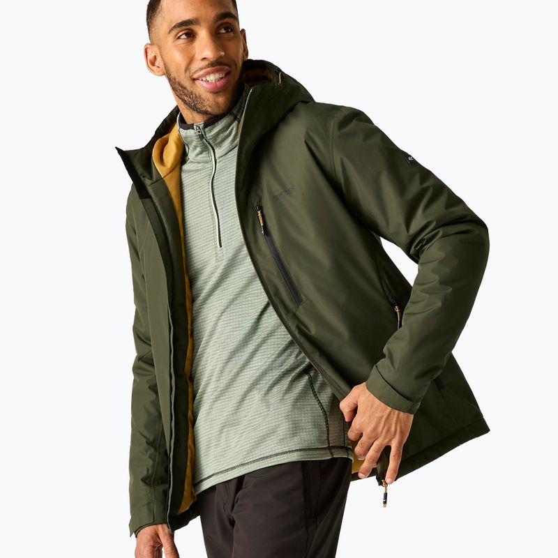 Herren-Regenjacke REGATTA Allston dark khaki/wood brown 5