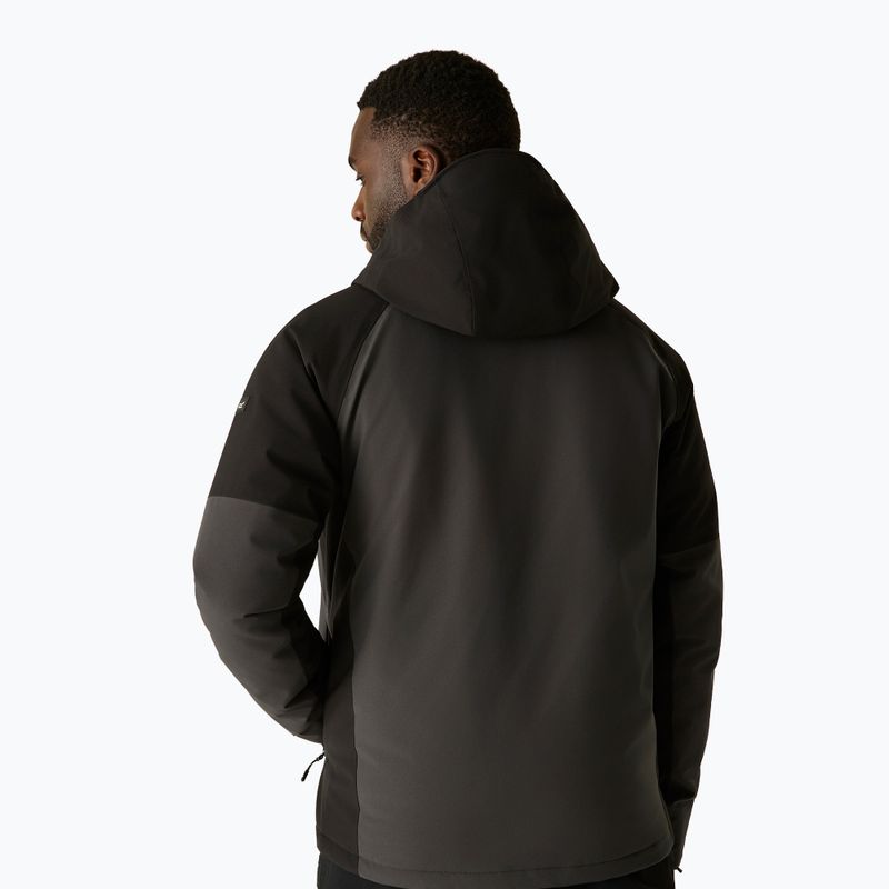 Herren-Regenjacke Regatta Highton Stretch Padded Jacket ash/black 3