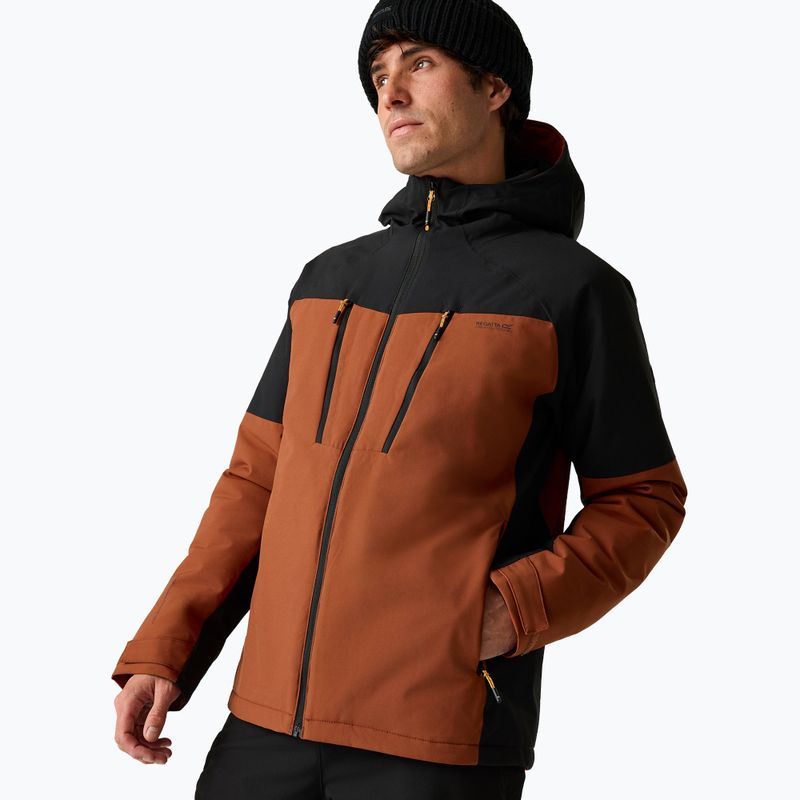 Herren-Regenjacke Regatta Highton Stretch Padded Jacket burnt henna/black 4