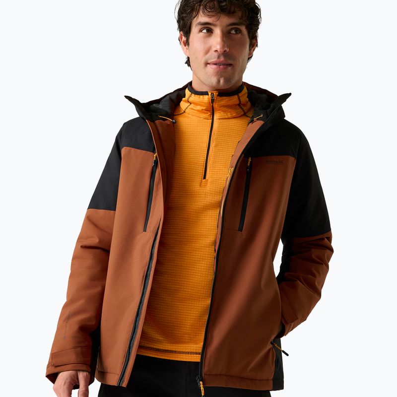 Herren-Regenjacke Regatta Highton Stretch Padded Jacket burnt henna/black 6