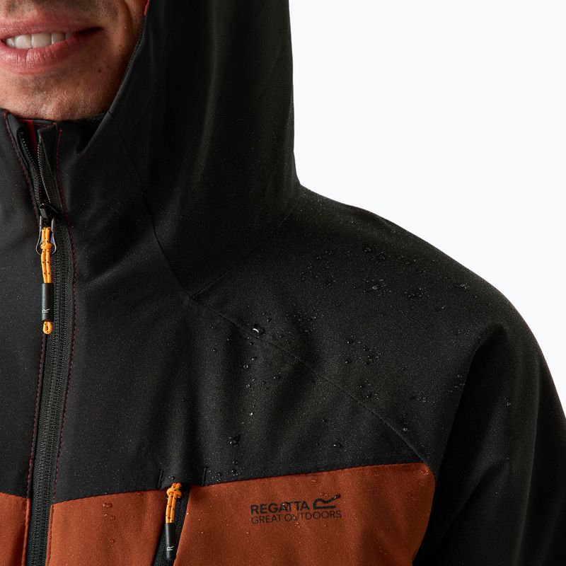 Herren-Regenjacke Regatta Highton Stretch Padded Jacket burnt henna/black 8