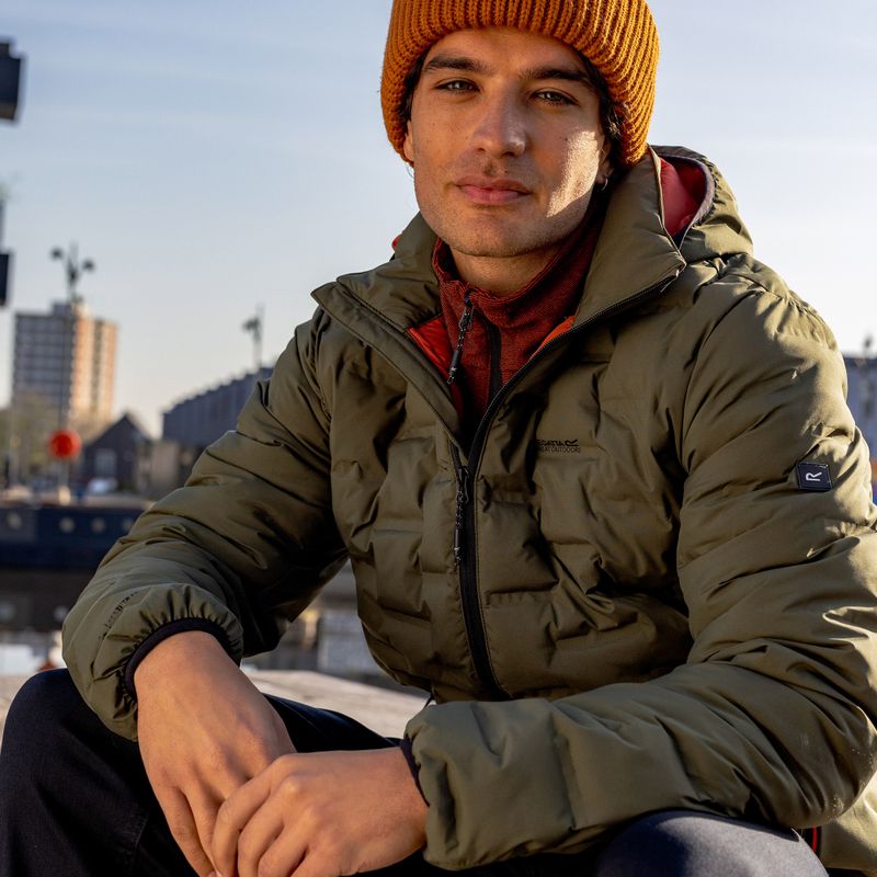 Gefütterte Herrenjacke REGATTA Astrel dark khaki/rooibos tea 13