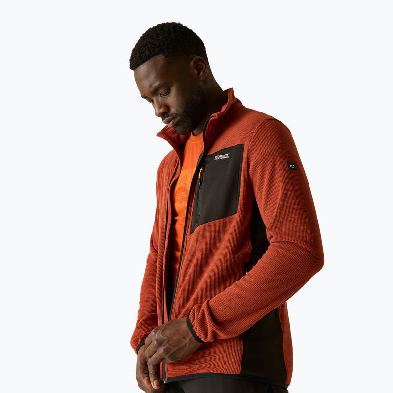 Fleecejacke für Herren REGATTA Eadle burnt henna/black 5