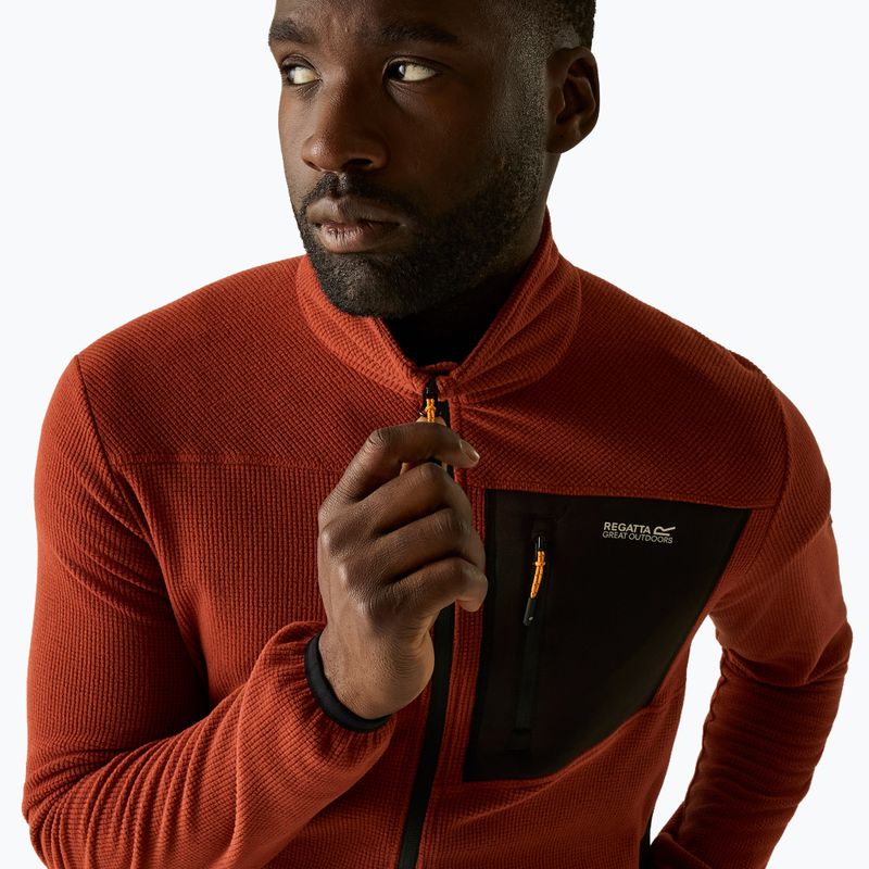 Fleecejacke für Herren REGATTA Eadle burnt henna/black 6