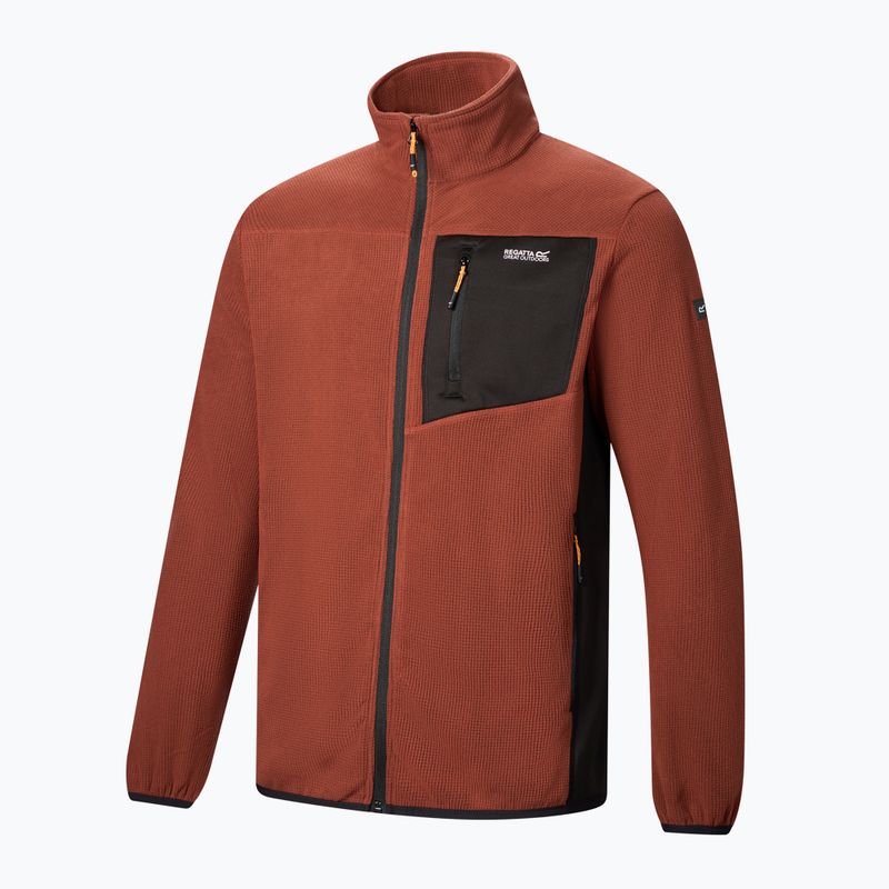 Fleecejacke für Herren REGATTA Eadle burnt henna/black 9