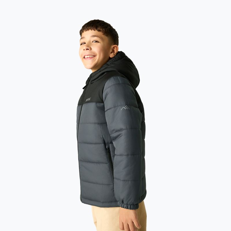 Gefütterte Kinderjacke REGATTA Lofthouse black/seal grey 5