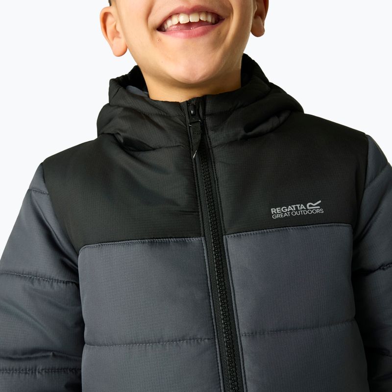 Gefütterte Kinderjacke REGATTA Lofthouse black/seal grey 6