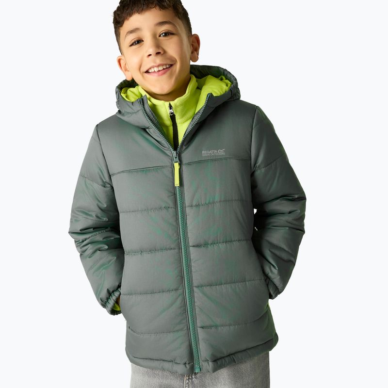 Gefütterte Kinderjacke REGATTA Lofthouse dark forest green/wild lime