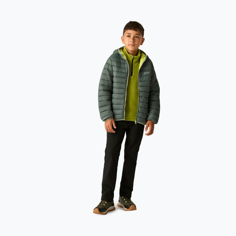 Gefütterte Kinderjacke REGATTA Lofthouse dark forest green/wild lime 2