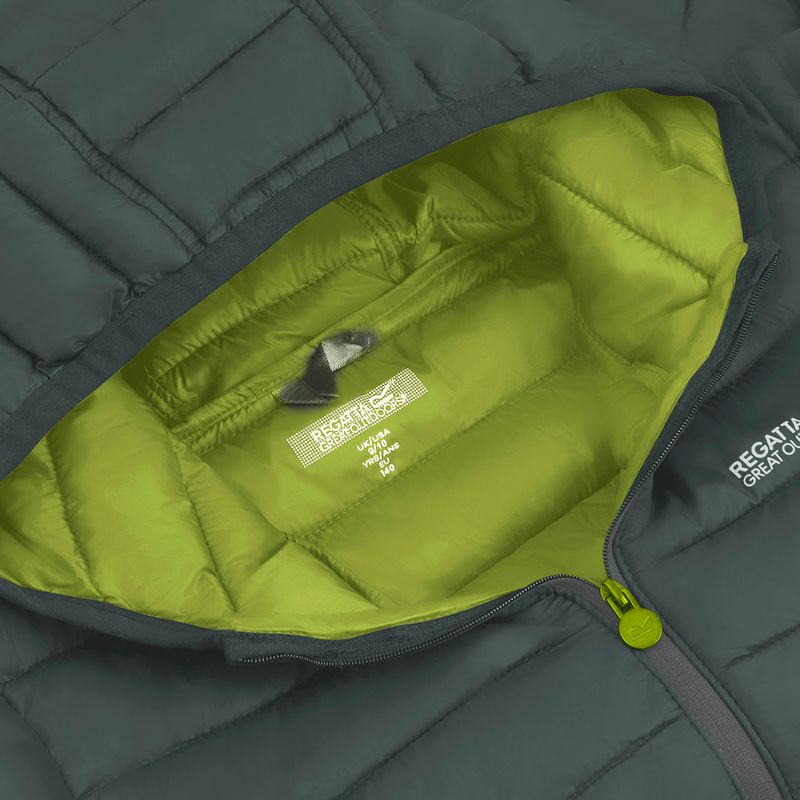 Gefütterte Kinderjacke REGATTA Lofthouse dark forest green/wild lime 16
