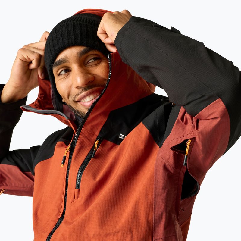 3‑in‑1 Herrenjacke REGATTA Sacramento 3in1 rooibos tea/black/burnt henna 8