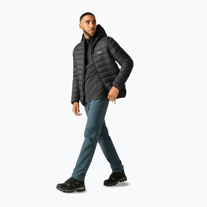 Herren-Daunenjacke REGATTA Hooded Marizion black/burnt henna 2