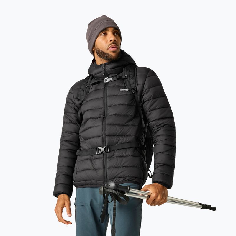 Herren-Daunenjacke REGATTA Hooded Marizion black/burnt henna 3