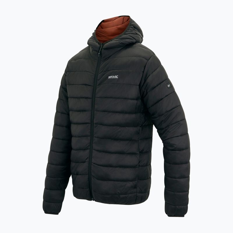 Herren-Daunenjacke REGATTA Hooded Marizion black/burnt henna 11