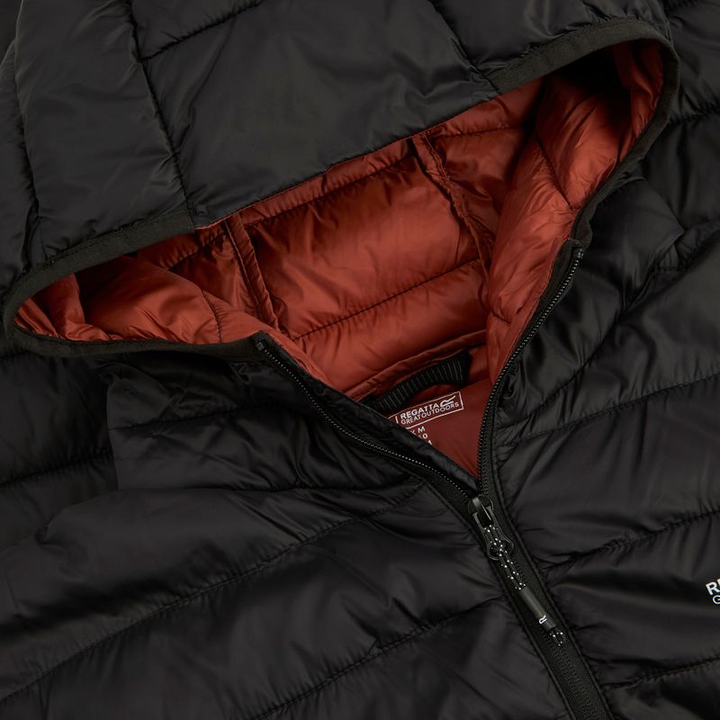 Herren-Daunenjacke REGATTA Hooded Marizion black/burnt henna 12