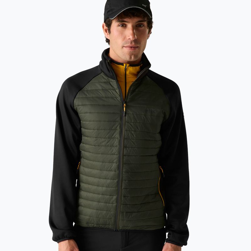 Herren-Hybridjacke REGATTA Clumber Hybrid dark khaki/black/sunset