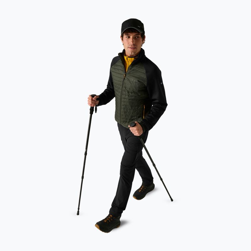 Herren-Hybridjacke REGATTA Clumber Hybrid dark khaki/black/sunset 2