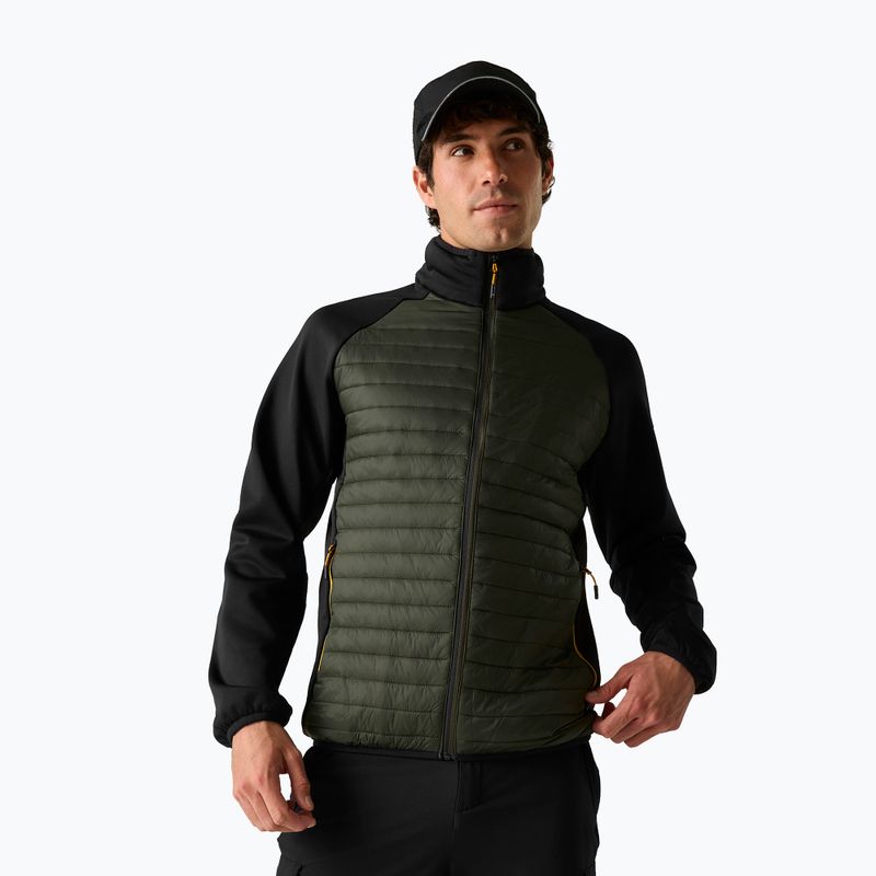 Herren-Hybridjacke REGATTA Clumber Hybrid dark khaki/black/sunset 4