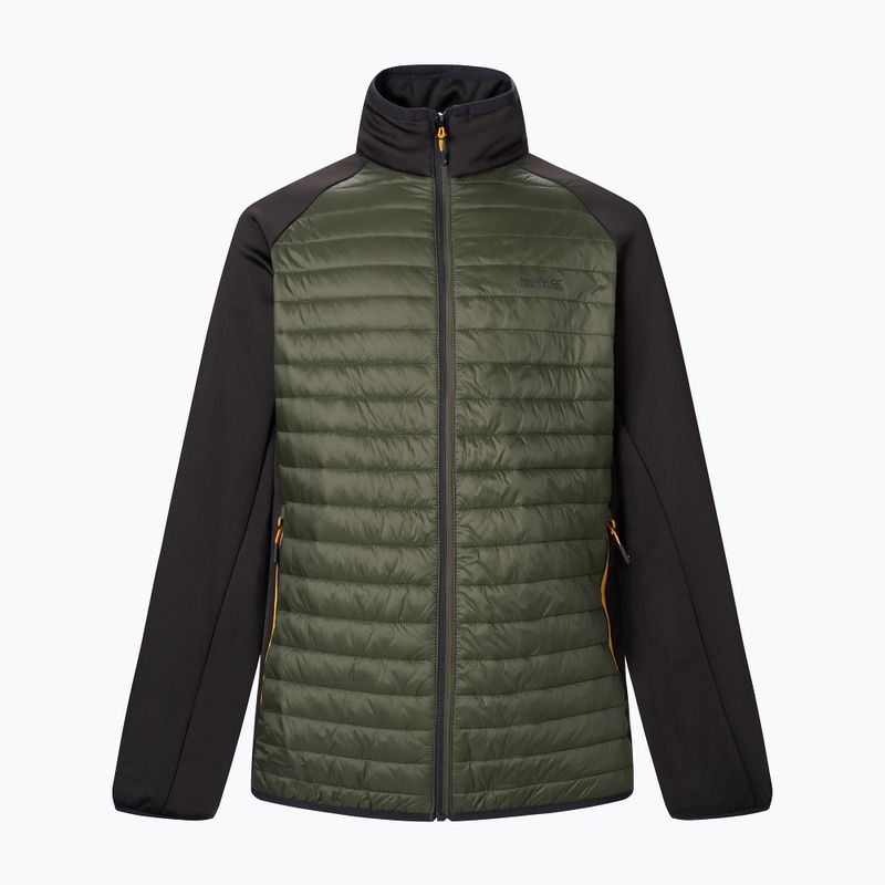 Herren-Hybridjacke REGATTA Clumber Hybrid dark khaki/black/sunset 7