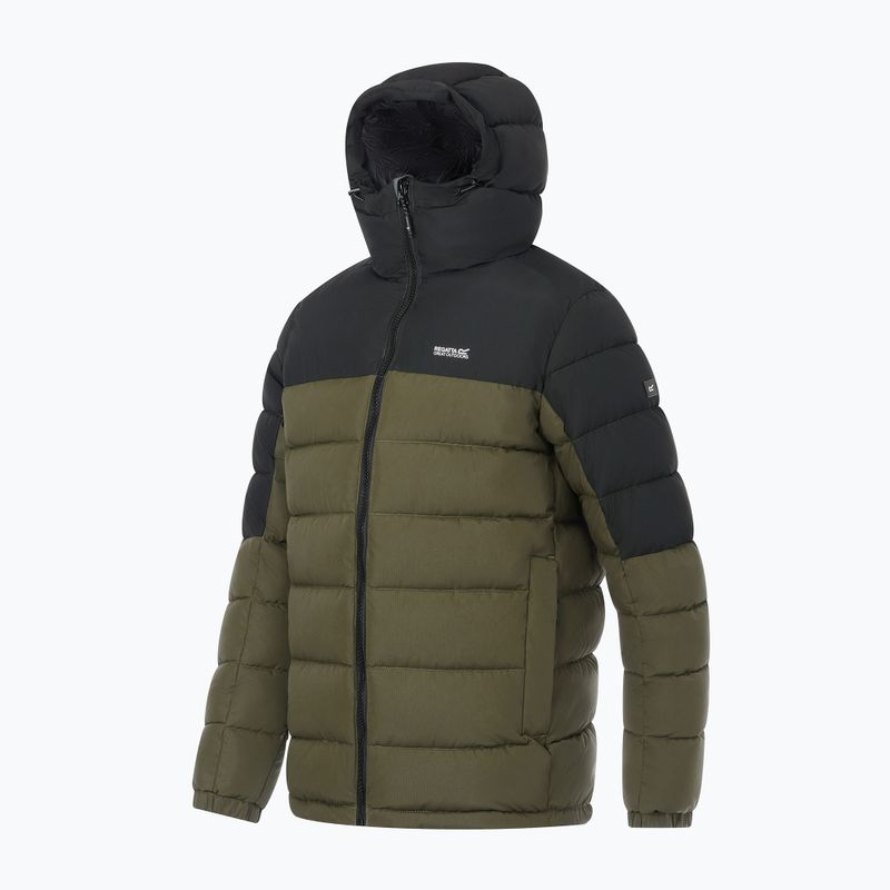 Gefütterte Herrenjacke REGATTA Aldthron dark khaki/black 10