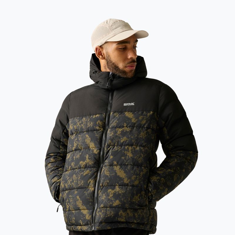 Gefütterte Herrenjacke REGATTA Aldthron textured print/black