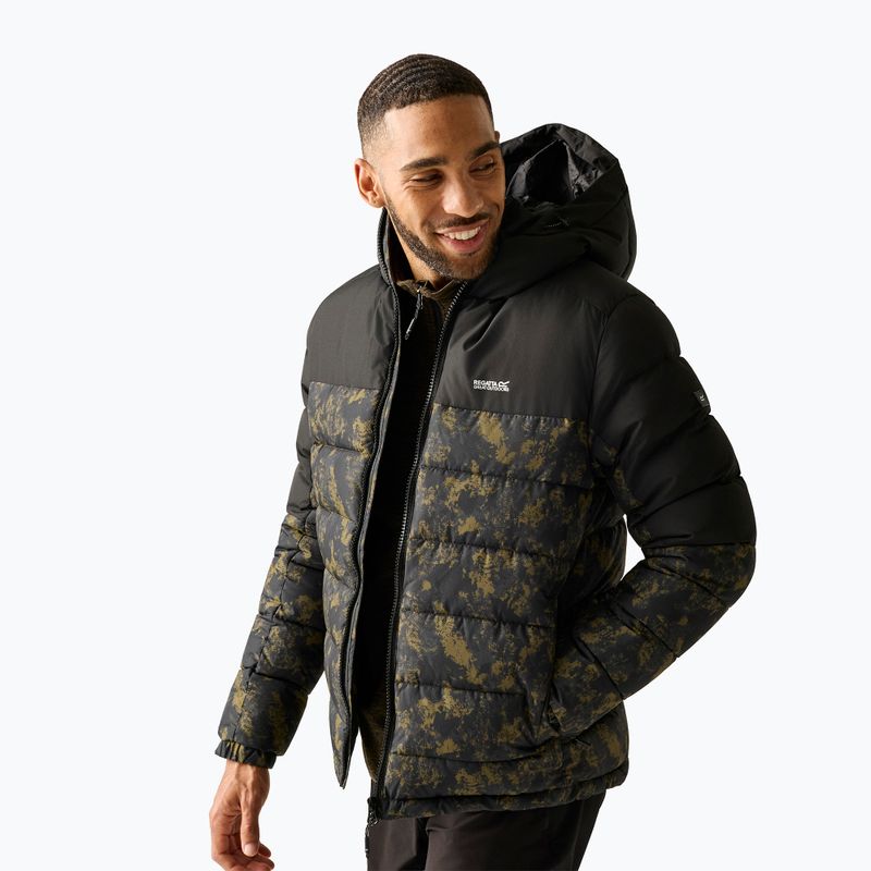Gefütterte Herrenjacke REGATTA Aldthron textured print/black 5