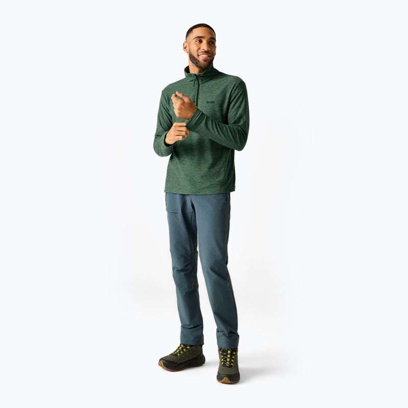 Fleecejacke für Herren Regatta Thompson Marl dark forest green 2