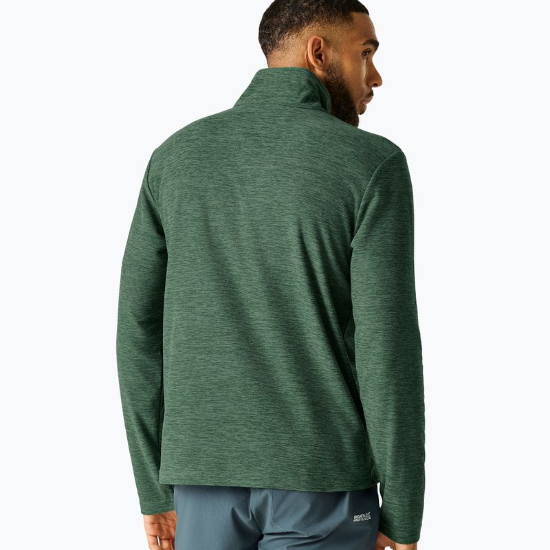 Fleecejacke für Herren Regatta Thompson Marl dark forest green 3