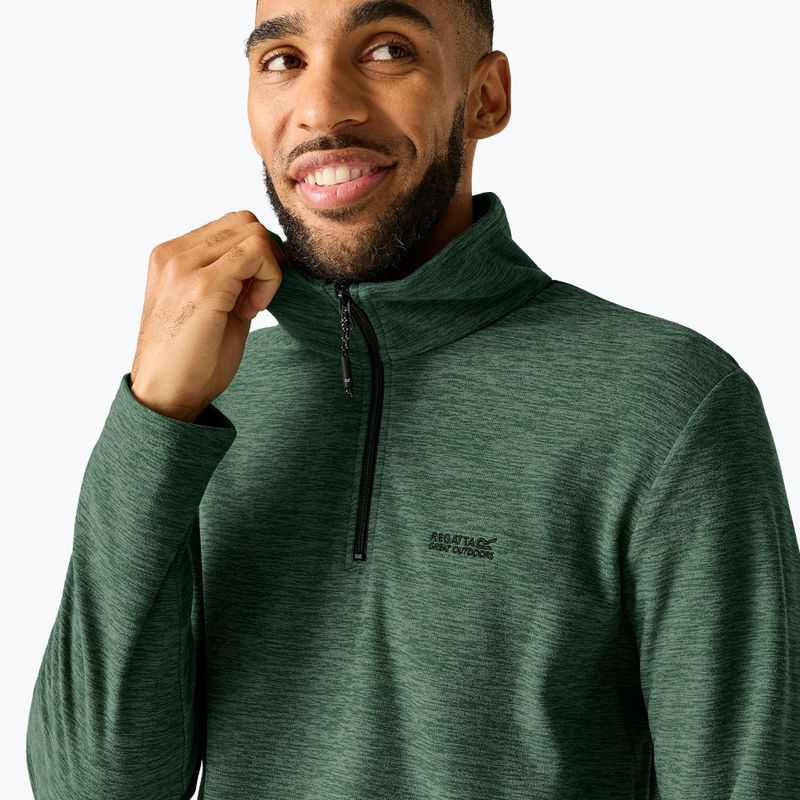 Fleecejacke für Herren Regatta Thompson Marl dark forest green 5