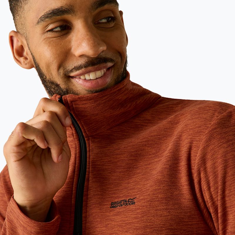 Fleecejacke für Herren Regatta Thompson Marl burnt henna 5