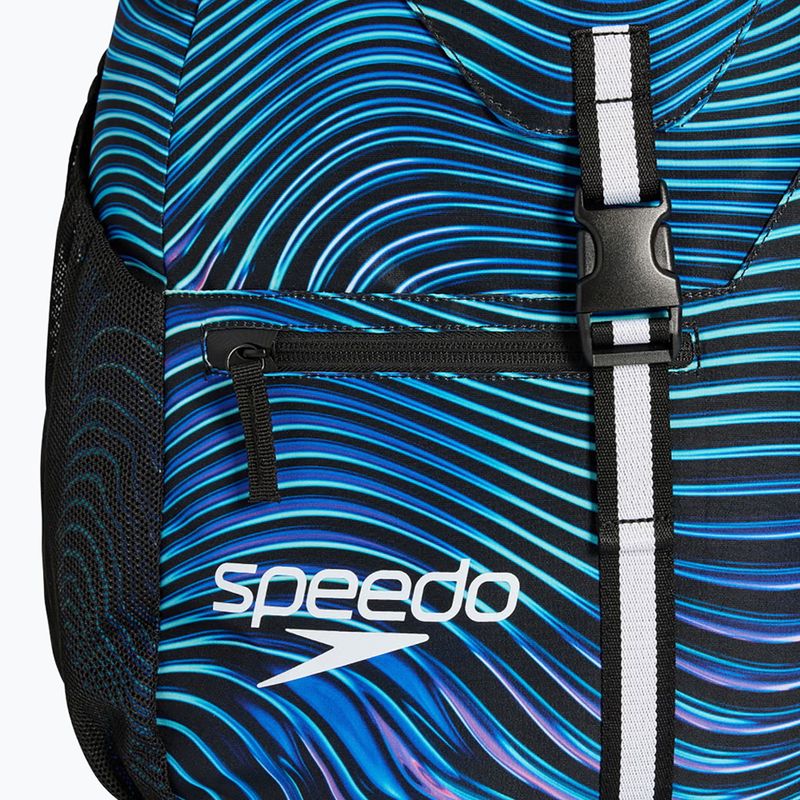 Schwimmrucksack Speedo Team Printed 35 l summer stamp deep sapphire 5