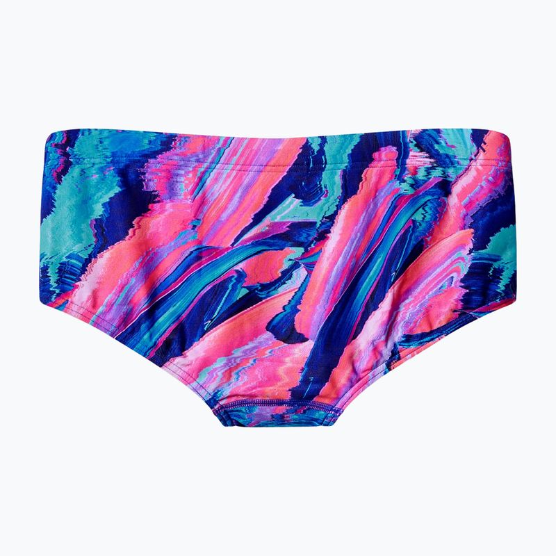 Herren-Badeboxershorts Speedo Printed 13.5 cm Brief brushy glitch/hope 2