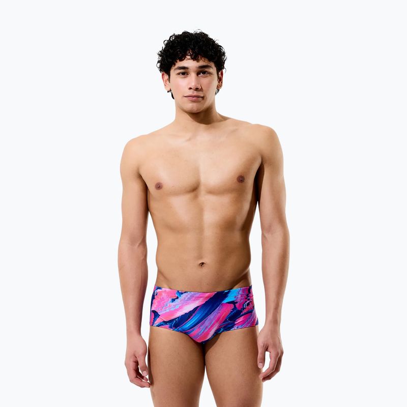 Herren-Badeboxershorts Speedo Printed 13.5 cm Brief brushy glitch/hope 3