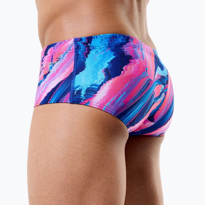 Herren-Badeboxershorts Speedo Printed 13.5 cm Brief brushy glitch/hope 8