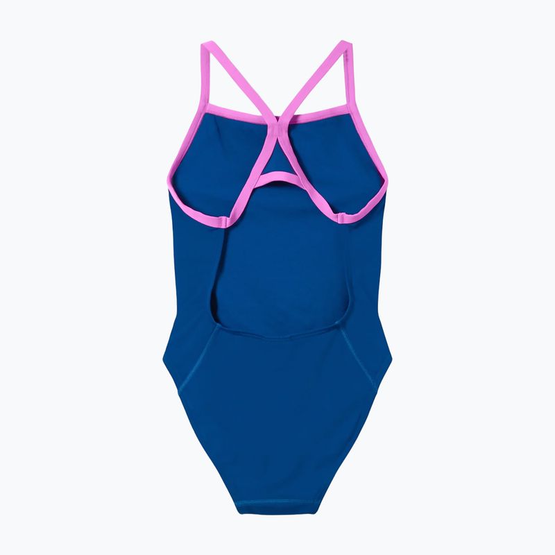 Damen-Einteiler Badeanzug Speedo Solid Turnback denim teal 7